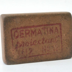 Radiera, guma de sters veche romaneasca - Dermatina Proiectant - anii '70 - '80