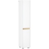 kleankin Columna de Ba&ntilde;o Armario Alto Auxiliar cu Rafturi Ajustabile pentru Dus &Icirc;ngrijire Dormitor 30x33x165 cm Alb | Aosom Romania