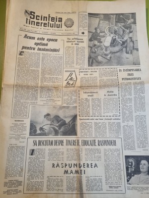 scanteia tineretului 4 octombrie 1963-art. baia mare,galati,ziua petrolistului foto