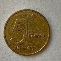 Moneda 5 FRANCI - 5 francs - B plin - Belgia - 1994 - KM 189 (132)