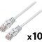 Patch cord UTP 6 gri 3m 10 buc