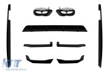 Pachet Aero tip M Performance Design Design potrivit pentru BMW X6 G06 dupa 2023 pentru barele M-technik, lac negru Performance AutoTuning
