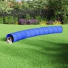 VidaXL Tunel pentru c&acirc;ini, albastru, &Oslash; 55x500 cm, poliester
