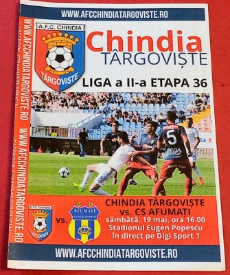 Program meci fotbal &amp;quot;CHINDIA&amp;quot; TARGOVISTE - CS AFUMATI (19.05.) foto