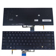 Tastatura Laptop Asus ZenBook Pro UX580GE-BO013R Neagra Layout US Cu Iluminare foto