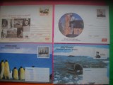 HOPCT PLIC LOT NR 51 -SET 4 PLICURI - FILATELIE POLARA -FAUNA--ROMANIA