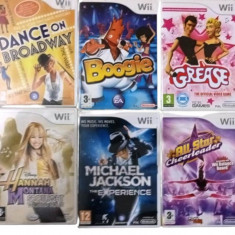 Joc Nintendo Wii Dance on Broadway + Boogie + Grease + Hannah Montana + All Star Cheerleader + Michael Jackson Experience