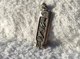 MEDALION argint EGIPT marcaj VECHI si MASIV cu multiple simboluri EGIPTENE rar