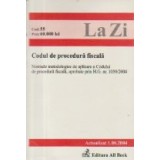 Codul de procedura fiscala (Actualizat 1.08.2004)