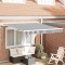 vidaXL Copertină retractabilă automat, antracit/alb, 300x250 cm 3215780