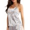 J702-182 Pijama satinata cu bretele subtiri