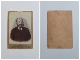 Fotografie de colectie CDV Atelier necunoscut, Portret de barbat, Banat, Romania, Austro-Ungaria, ca. 1890
