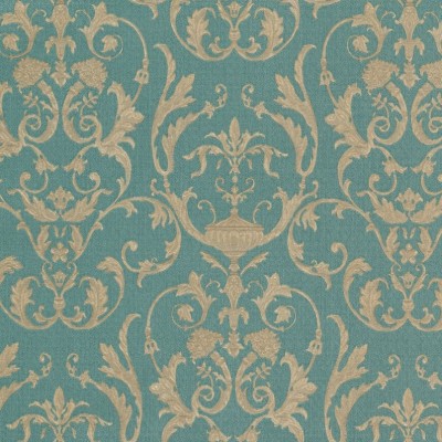 Tapet clasic, baroc, menta, auriu, dormitor, lavabil, 95503 foto