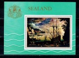 Cumpara ieftin Sealand 1970 - pictura-port, colita neuzata