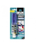 Adeziv Bicomponent Universal Bison Epoxy, 2x12ml, Reparatii Metal, Ceramica, Plastic - Rezistent la Apa si Temperaturi