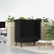 vidaXL Canapea cu spătar &icirc;nalt Negru 109 x 56 x 121 cm țesătură 42010834