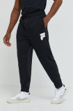 Fila pantaloni de trening barbati, culoarea negru, cu imprimeu