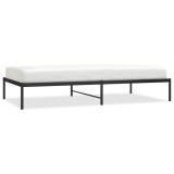 Cumpara ieftin Cadru pat metalic, negru, 107x203 cm