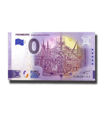 RARR : 0 EURO SOUVENIR - POLONIA , FROMBORK , MUZEUL COPERNIC - 2023.1 - UNC foto