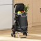 vidaXL Carucior de cumpărături Negru 47 x 39 x 100.5 cm Tafeta Oxford