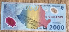 BNKRO05 Romania 2000 lei 1999 Eclipsa (prima bancnota de polymer) 007E