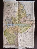 A3274N Hartă Județul Tighina după noua &icirc;mpărțire administrativă, 1928, Institutul Cartografic Unirea, Brașov
