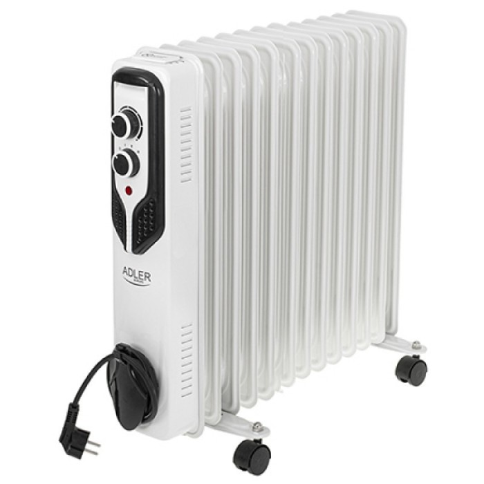 Radiator cu ulei Adler, 13 elementi, 2500 W, 3 setari de putere, selectarea automata a consumului de energie