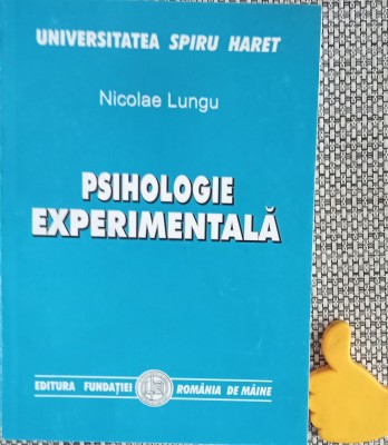 Psihologie experimentala Nicolae Lungu 2008 foto