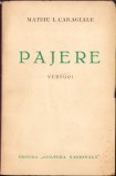 HST C1776 Pajere Versuri de Mateiu Caragiale ediția I