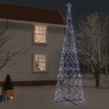 vidaXL Brad de Crăciun conic, 3000 LED-uri, alb rece, 230x800 cm