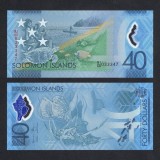 INSULELE SOLOMON █ bancnota █ 40 Dollars █ 2018 █ P-37 POLYMER COMEMORATIV █ UNC
