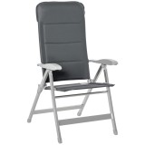 Outsunny Scaun de Pescuit Pliabil cu Cotiere și Spătar &Icirc;nălțat Reglabil, 75x61.5x76-115 cm, Gri | Aosom Romania