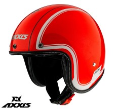 Casca pentru scuter - motocicleta Axxis model Hornet SV Royal A5 rosu lucios (ochelari soare integrati) XL (61/62cm)