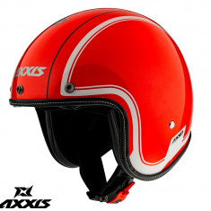 Casca pentru scuter - motocicleta Axxis model Hornet SV Royal A5 rosu lucios (ochelari soare integrati) XXL (63/64cm)