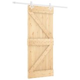 Cumpara ieftin Usa glisanta cu set de feronerie 80x210 cm, lemn masiv de pin