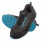 Pantofi de lucru Lahti Pro, marimea 41, tricot plasa, varf otel, talpa poliuretan, Negru/Albastru