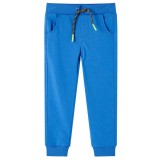 Pantaloni de trening pentru copii, albastru, 128 GartenMobel Dekor, vidaXL