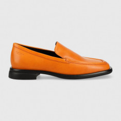 Vagabond Shoemakers mocasini de piele BRITTIE femei, culoarea portocaliu, cu toc plat, 5451.001.44