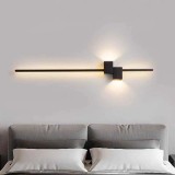 Aplica LED 100cm Bar Minimalist Negru Moderna 38W, lumina calda/neutra/rece