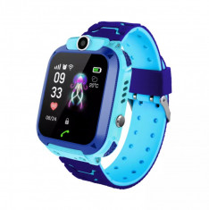 Ceas Smartwatch Pentru Copii XK Fitness Q12 cu Functie telefon, Localizare LBS, Contacte, Camera, Alarma, Mesaje, Istoric, Albastru foto