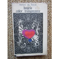 ISTORIA CELOR TREISPREZECE-HONORE DE BALZAC