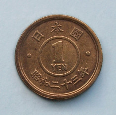 JAPONIA - 1 Yen 1948 - Sh?wa foto