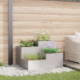 Gossi jardiniera de gradina, 80x80x60 cm, otel inoxidabil