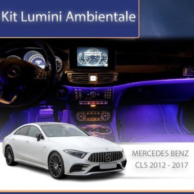 Lumini ambientale Mercedes CLS W218 2012-2017 dedicat set complet control telefon sau sistem original CarStore Technology foto