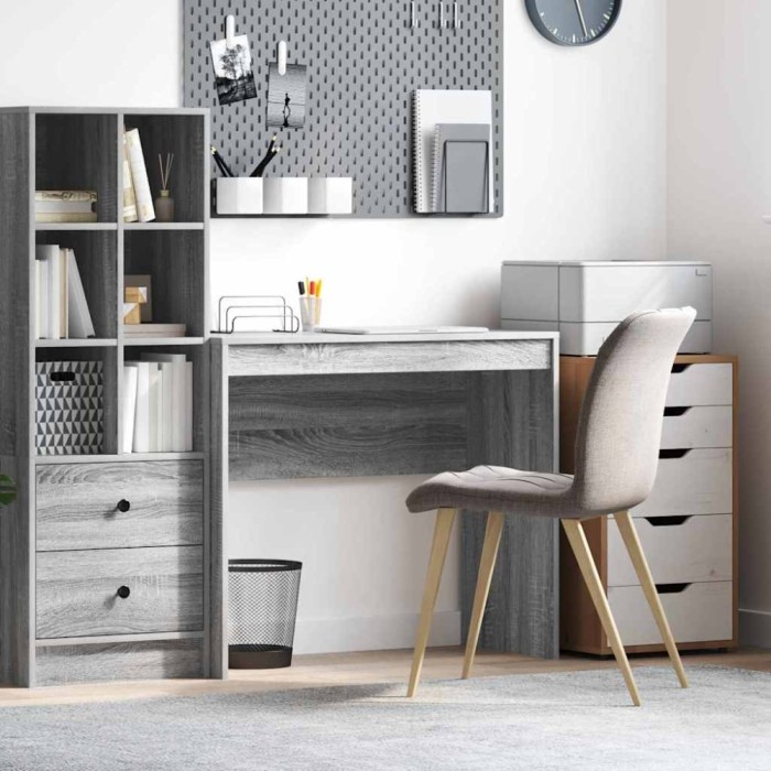 vidaXL Birou sonoma gri 90 x 40 x 76 cm Lemn compozit 869399