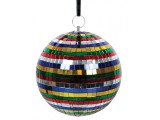 Glob disco pentru petreceri cu oglinzi multicolor, diametru 20 cm