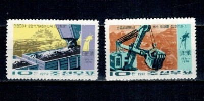 DPR Korea 1972 - Minerit, serie nestampilata foto