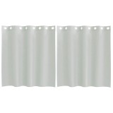 Cumpara ieftin Perdele Voile cu Oelii 2 buc Gri deschis 140x140 cm