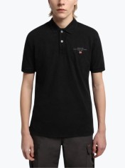 Tricou polo barbati din bumbac Elbas cu croiala Regular Fit negru (Marime: XL) foto