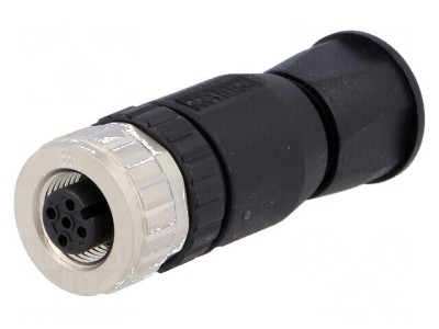 Conector M12 5 pini mamă A-DeviceNet CANopen drept foto